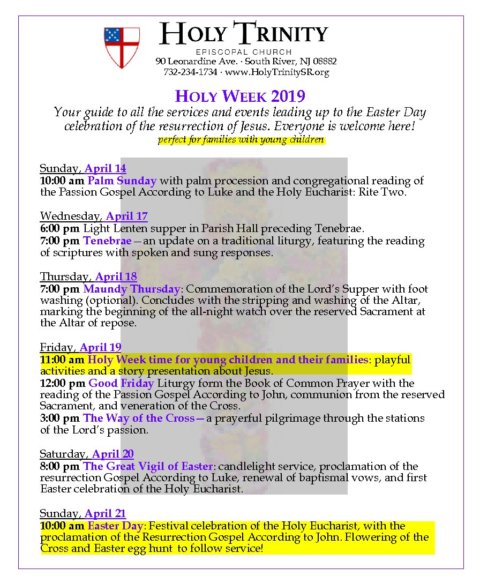 HolyWeek2019 – Holy Trinity Episcopal Church